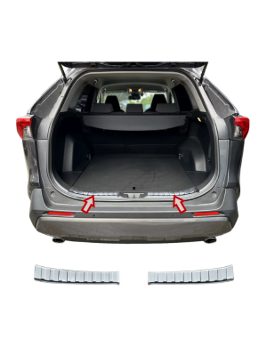 Vnitřní ochranná lišta do kufru Toyota RAV4 (2018+) / Suzuki Across (2020+) - lesklá